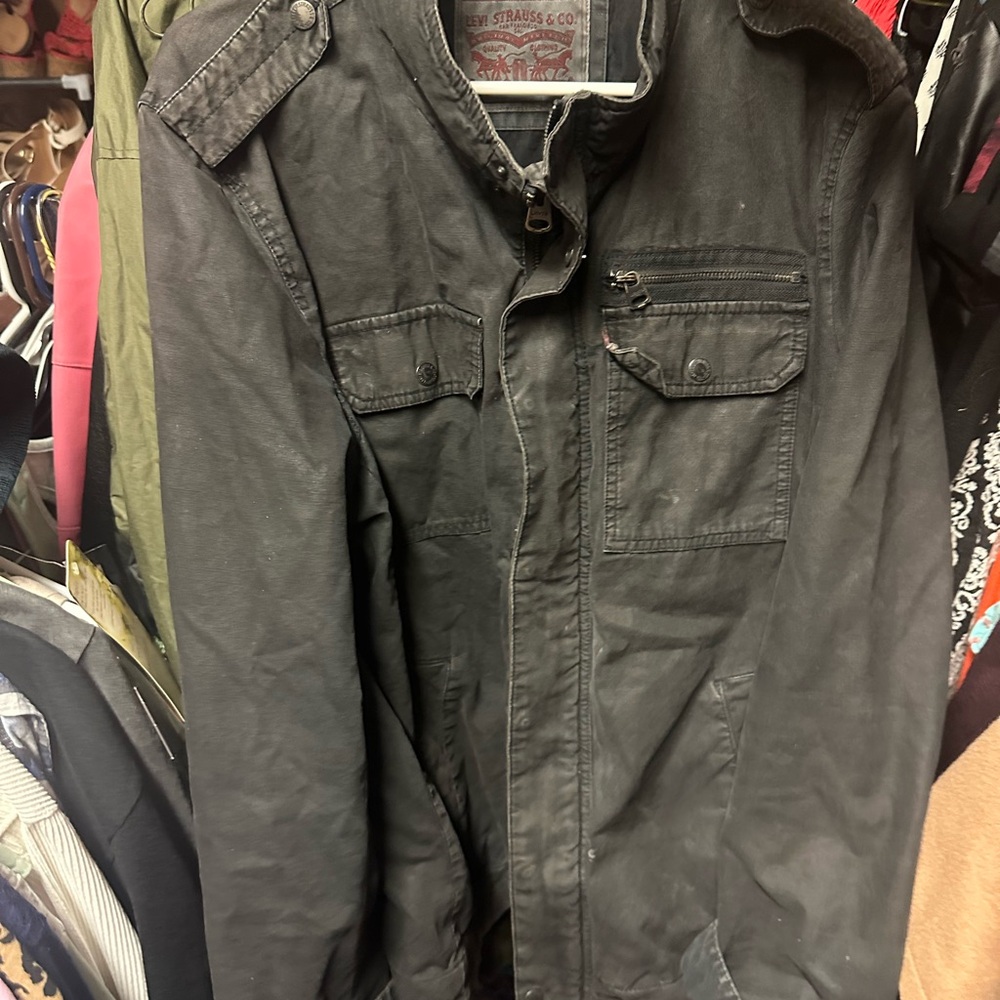 Levi's Black Military Field Jacket‎
